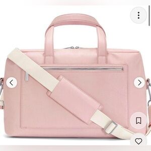 $398 Limited Edition Away Pink Leather Women's Weekender Bag